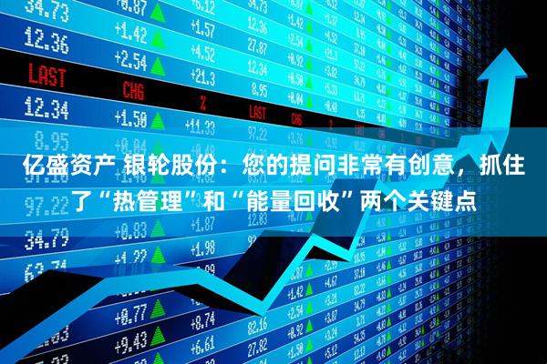 亿盛资产 银轮股份：您的提问非常有创意，抓住了“热管理”和“能量回收”两个关键点