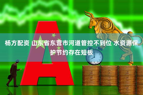 杨方配资 山东省东营市河道管控不到位 水资源保护节约存在短板