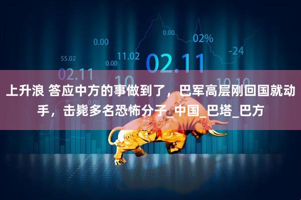 上升浪 答应中方的事做到了，巴军高层刚回国就动手，击毙多名恐怖分子_中国_巴塔_巴方