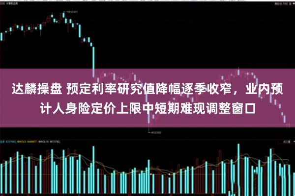 达麟操盘 预定利率研究值降幅逐季收窄,业内预计人身险定价上限中短期难现调整窗口